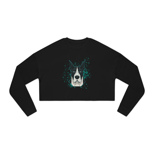 The Fizz Factor Geometric Crop Sweatshirt