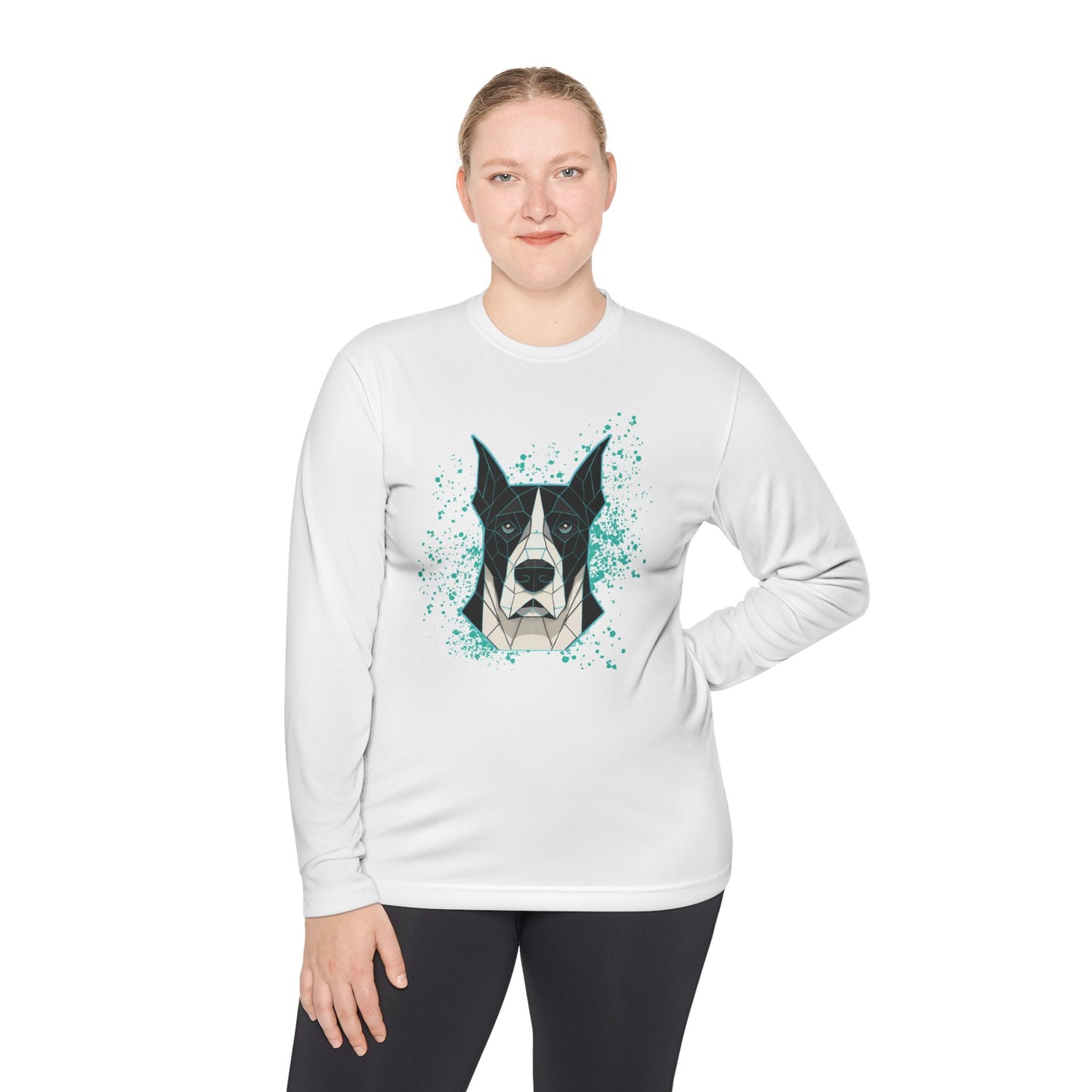 Geometric Fizz Factor Great Dane Long Sleeve Tee — Team Fizz